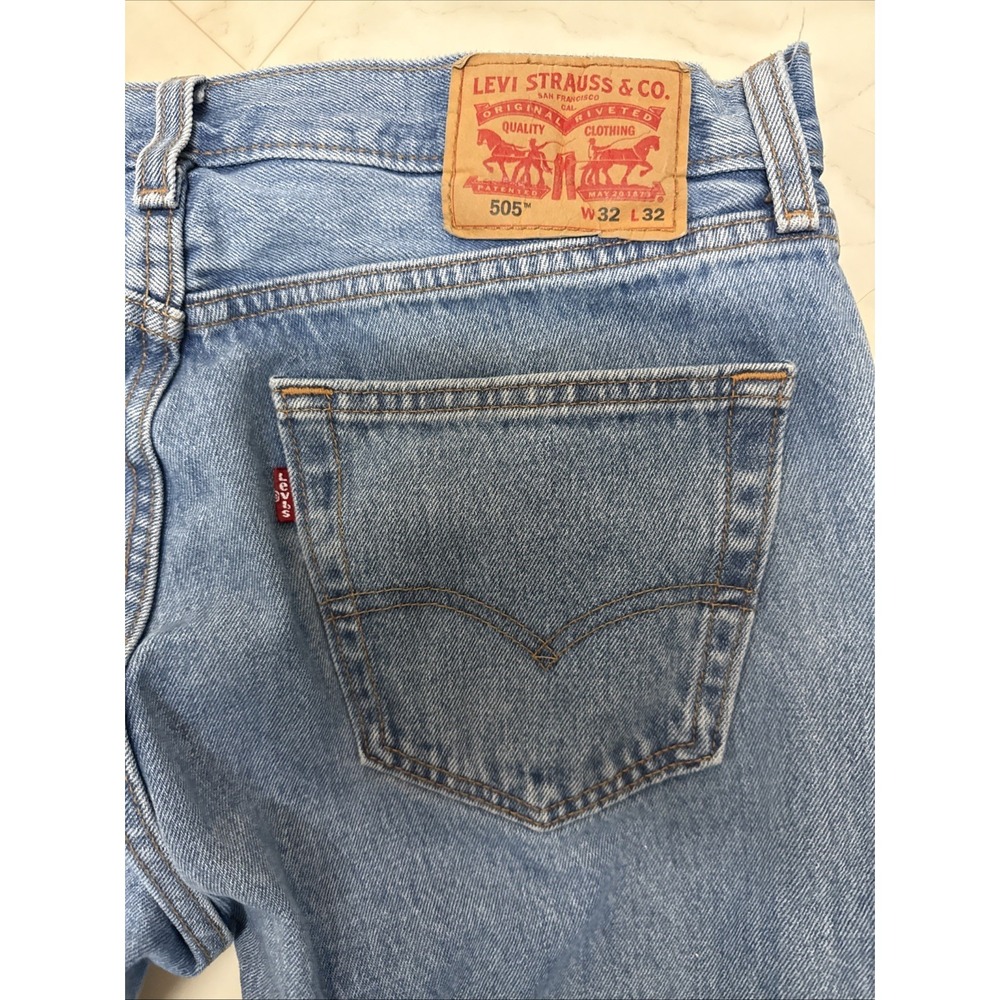 Levi Jeans 505 Size W32 L32. TWO PAIR! Straight Leg. Y2K Vintage. - Picture 14 of 14